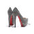 Black Crystal Red Sole Ultra High Platform Pump