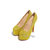 Yellow Crystal Red Sole Ultra High Platform Pump