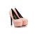 Quilting Pink Leather Platform Pump