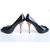 Black Patent Leather Peep Toe Platform Pump