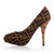 Logo Pattern Fabric Platform Pump