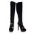 Black Suede Leather Long Boot