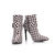 Coffee check Pointed head Boots