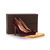 Claret leather logo plate pump