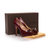 Claret leather bow-tie peep toe pump