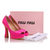 Fuchsia Patent Leather Peep Toe Pump