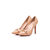 Moschino Beige patent leather point head pump