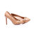 Moschino Beige patent leather point head pump