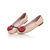 Beige Patent Rose Flat