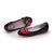 Black Patent Rose Flat