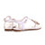 White Patent Leather Flip Flops Flat Sandal