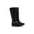 Black Leather Rivet Boots