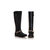 Black Leather Rivet Boots