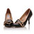 Black Patent Leather Buckle Strap Pump