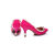 Fuchsia leather with rivet pump