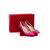 Fuchsia leather with rivet pump