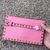 leather rockstud clutch