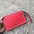 leather rockstud clutch