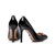 Black patent leather pump