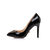 Black patent leather pump