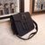 Black matte skin leather flap cross-body bag