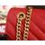 Carviar leather envelope metal chain shoulder bag