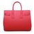 Red leather handle bag