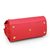 Red leather handle bag