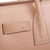 Beige leather handle bag