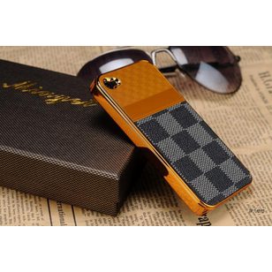 Half Damier Graphite Iphone 4 Cover (Gold)