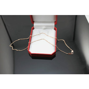 Rose Gold Finish Titanium Steel Chain Necklace 45 cm