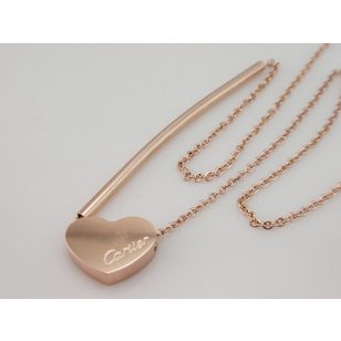 Heart & Pipe Pendant Necklace