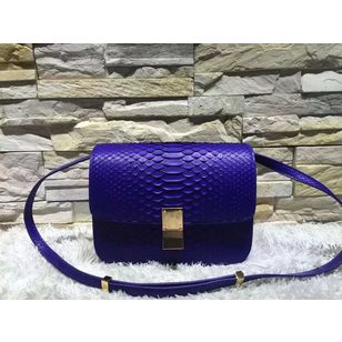 Real snake leather medium classic bag