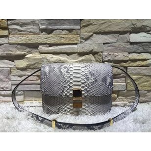 Real snake leather medium classic bag