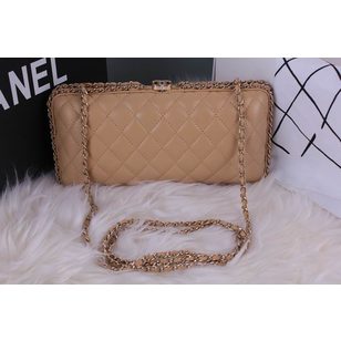 Original Leather Chain Edge Clutch