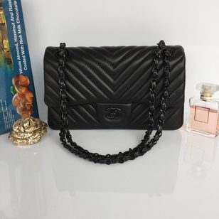 Leather flap bag