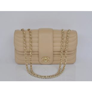 Leather flap bag