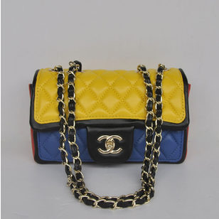 Multiple Color Leather Flap Bag