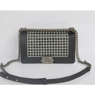 Black diamond flap bag