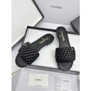 Woven leather  slippers