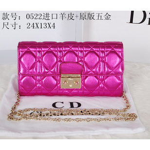 Metallic leather metal chain clutch