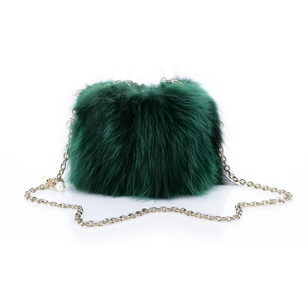 Fur shoulder bag