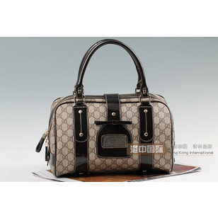 patent leather boston bag