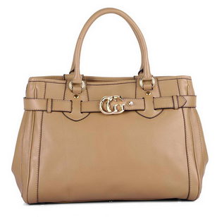 GG Running Medium Tote With Double G Apricot