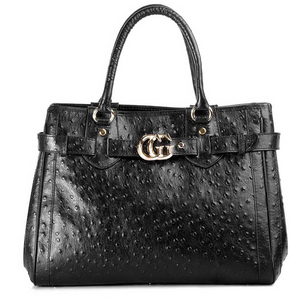 GG Running Medium Tote With Double G Black