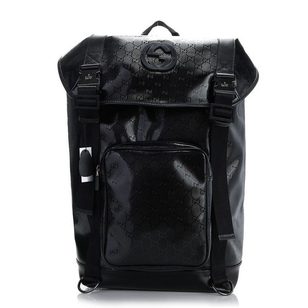 Black GG Water Proof Fabric Back Pack