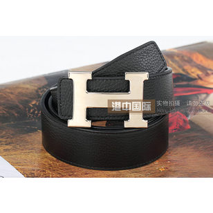 Gold Metal H Black&Black Belt HB-G-BLK