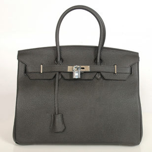 Birkin 35cm Real Leather Black