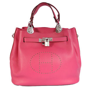 Rose LYCHEE LEATHER Kelly 32cm