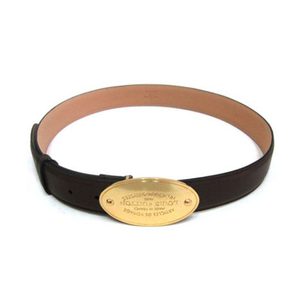 Gold Metal Finish Oval Plate Buckle